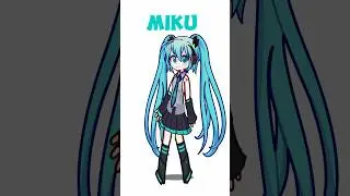 Making Miku from vocaloid in gacha life 2 :D