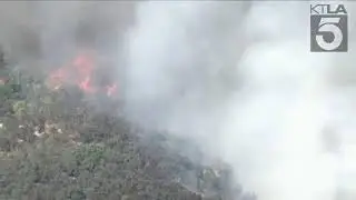 Sky5 LIVE: Brush fire erupts in Angeles National Forest