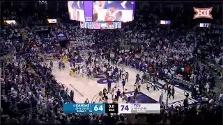 No. 6 Kansas vs TCU Mens Basketball Highlights