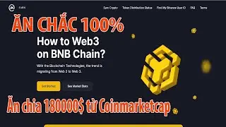 New Airdrop || ĂN CHẮC 100% - Trả lời Learn and Earn ăn chia 180000$ từ Coinmarketcap