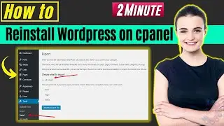 How to reinstall wordpress on cpanel 2024  | reinstall wordpress