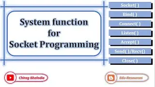 Socket Programming functions | TCP Socket Programing functions | UDP Socket Programing functions