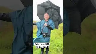 BTS weather challenges while on production in Northern Scotland #filmmaking #videoproduction #dop