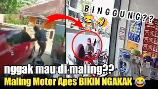 APES 😜 Aksi Maling Motor Gagal Total - Terbaru | Rekaman CCTV