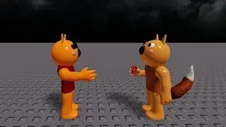 Foxy attempts to stab Freddy (Roblox Version)