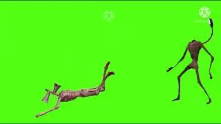 Siren head vs light head green screen