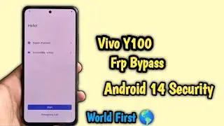 ViVo Y100 Frp Bypass Android 14 | Latest Security Frp Bypass World First ✅