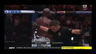 Derrick Lewis vs Rodrigo Nascimento knock out #mma