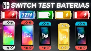 TEST BATERÍA ⚡️🔋 NINTENDO SWITCH OLED vs VIEJA vs NORMAL vs LITE ¿DURACIÓN?