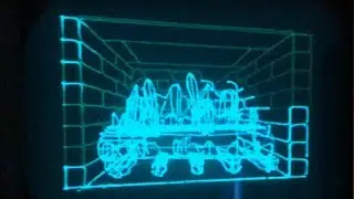 Christmas Yule Log - Oscilloscope Version