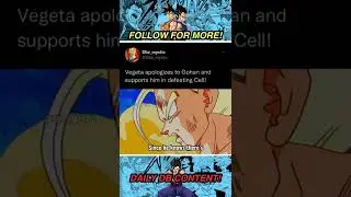 Vegeta apologizes and helps Gohan! - Prince of Darkness 