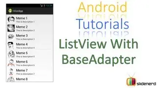 93 Android Custom ListView With BaseAdapter |