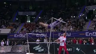 Qiyuan Qiu China Stufenbarren - Gerätfinale EnBW DTB Pokal 2024 Stuttgart