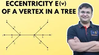 32 - Eccentricity Of Vertex in Tree Centre Radius and Diameter of Tree