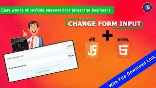 How to show and hide password in a web page using javascript ?? #codingstudio