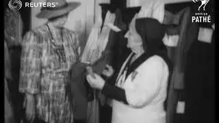 World War 2: US Red Cross supplies sent to Britain / Mrs Roosevelt visits Red Cross headqu...(1940)