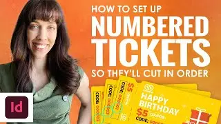 How to Set Up Numbered Tickets in Adobe InDesign So Theyll Cut in Order [Data Merge]