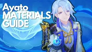 BEST Short and simple AYATO materials prep guide!| Genshin Impact 2.6