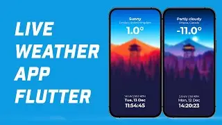 Live Weather App UI in Flutter!