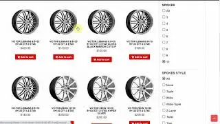 Wheel Product Filter Pro plugin for WooCommerce + WordPress | Demo