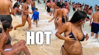 WOW 😱 IPANEMA BEACH (Carnaval Day) WALK 🇧🇷 RIO DE JANEIRO 🔥 Brazil Beach Walking Tour 4K