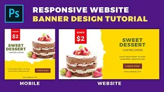 Responsive Website Banner Design Tutorial | Photoshop Tutorial