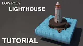 Lighthouse | Low Poly | Cinema 4D Tutorial