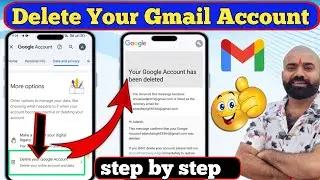 How to Delete Gmail Account Permanently | Gmail Account Delete Kaise Kare 2024