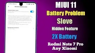 MIUI 11 Update Battery problem Slove Hidden Feature | MIUI 11 Hidden Feature
