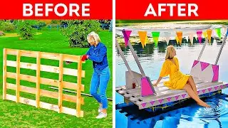 Amazing DIY Raft Made Out Of A Huge Pallet