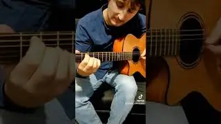 The Beatles - Blackbird fragment on guitar