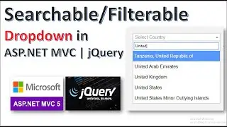 How to Create a Searchable Dropdown in ASP.NET MVC | C# | Jquery | Chosen Dropdown