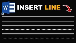 How to Insert LINE in MS Word - Different Types Line with Keyboard Shortcut
