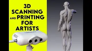 3d scanning and 3d printing a human anatomy reference for artists. Get it free on thingieverse