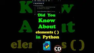 Did you know this in Python? #coding #python #programming