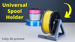 Fully 3D printed spool holder