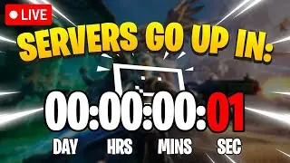 FORTNITE SERVERS DOWN RIGHT NOW! - Waiting Untill The Servers Go Online - Live🔴 Countdown!