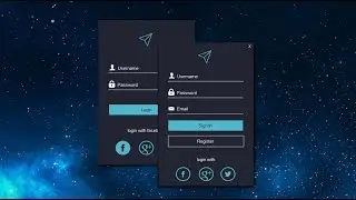 MODERN DESIGN Visual Studio C# | TUTORIAL Slide Menu Login UI