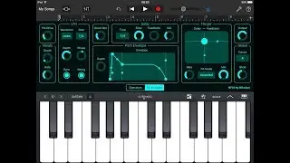 NFM Synthesizer AUv3 with Garagband Demo for the iPad