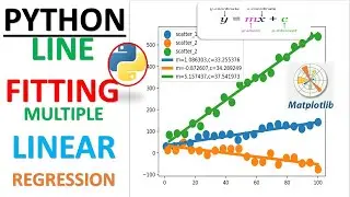 PYTHON MULTIPLE LINEAR REGRESSION|SCIPY| MATPLOTLIB| FIT LINE ON SCATTER PLOT| CURVE FIT USING SCIPY