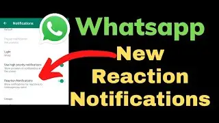 Whatsapp New Reaction Notifications Feature, Whatsapp New Update 2022 ,Whatsapp New Feature 2022