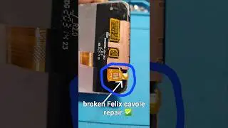 how to repair Broken Flex lcd ribbon#smartphone #trollface #tomatoma