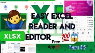 Easy Excel Editor and easy document editor App (part 03)💯% free app in phone 😱🤔