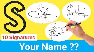 ✔️ S SIGNATURE | S Signature Style | S Signature Style Tutorial | S Signature Simple