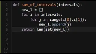 Python - Sum of Intervals | Codewars 4KYU