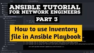 Ansible tutorial  : How to use inventory file with Playbook Cisco Example |Part 3