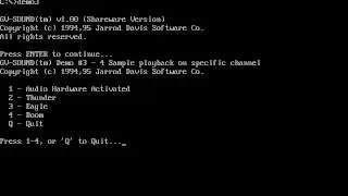 GameVision Digital Sound Toolkit Game Engine Unreleased Jarrod Davis Software DOS (Read Description)