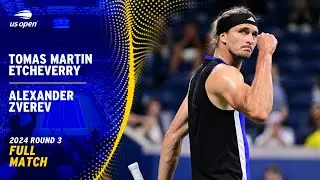 Tomas Martin Etcheverry vs. Alexander Zverev Full Match | 2024 US Open Round 3