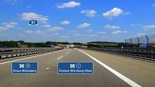 🇩🇪 A81: AK Weinsberg - AD Würzburg-West (3.5x)