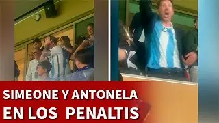 SIMEONE Y ANTONELA MESSI, TRAS LOS PENALTIS FRANCIA 3 ARGENTINA 3 | MUNDIAL QATAR 2022 | DIARIO AS